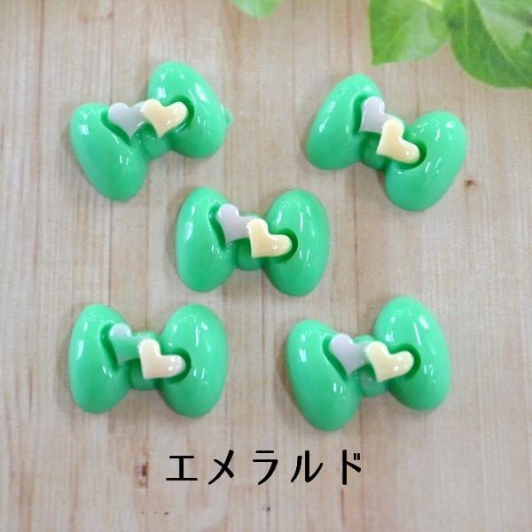 デコパーツ アクリル ハンドメイド 手芸材料 キャンディカラー リボン 