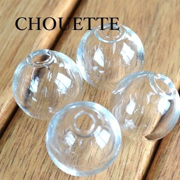 ガラスドーム 高品質 ハンドメイド 材料 パーツ 4個 pt-151013-6b