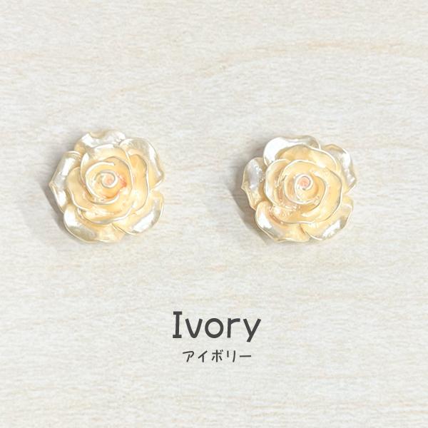 デコパーツ 可愛い 花 フラワー バラ 2個 子供 女の子 ハンドメイド