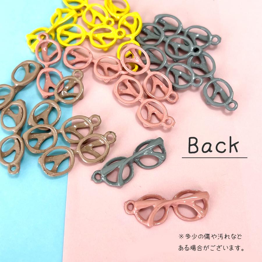 チャーム メガネ サングラス バッグチャーム 可愛い 2個入り ピアス 
