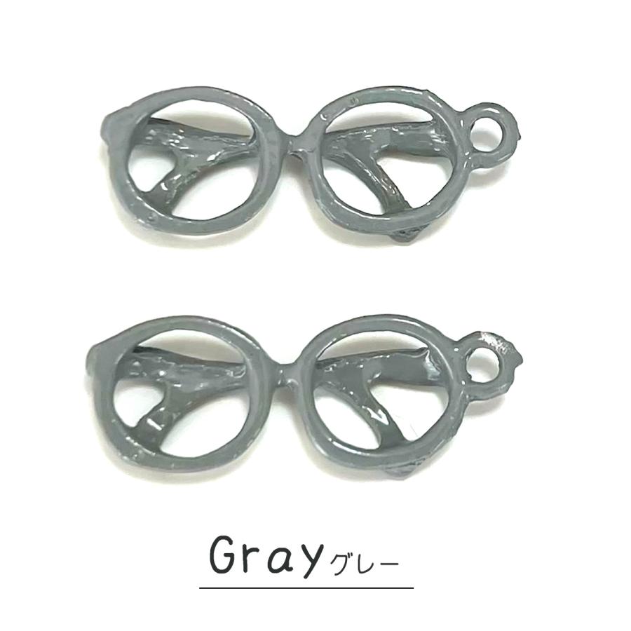 チャーム メガネ サングラス バッグチャーム 可愛い 2個入り ピアス
