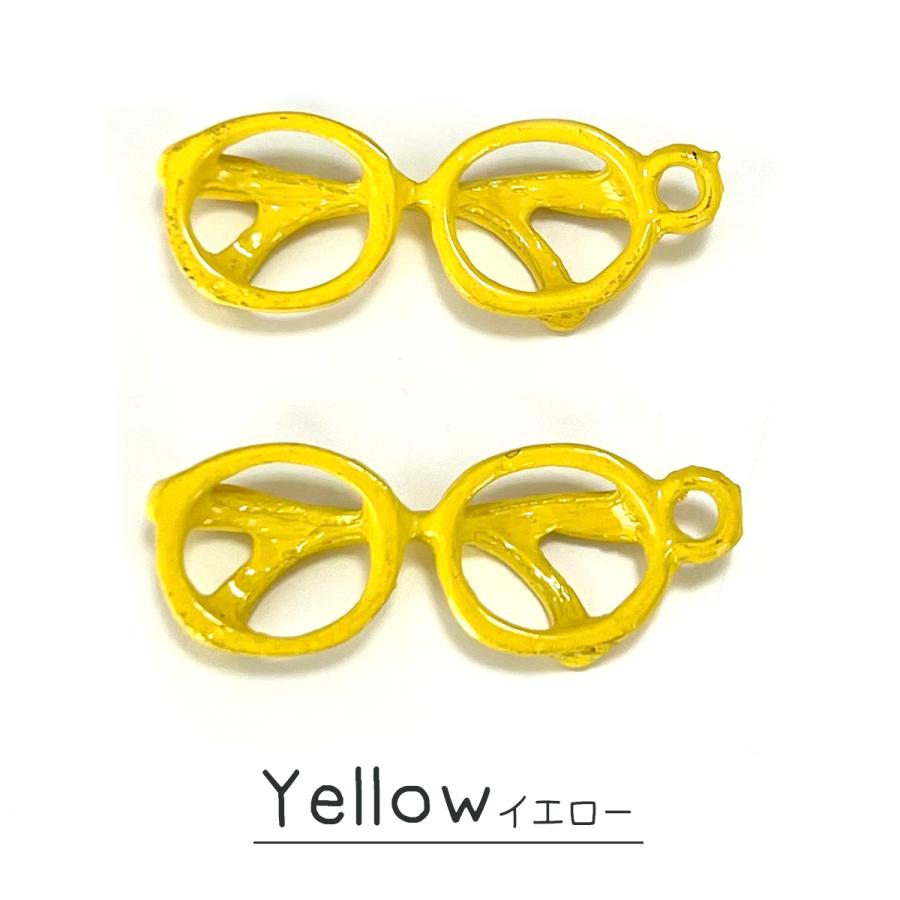 チャーム メガネ サングラス バッグチャーム 可愛い 2個入り ピアス