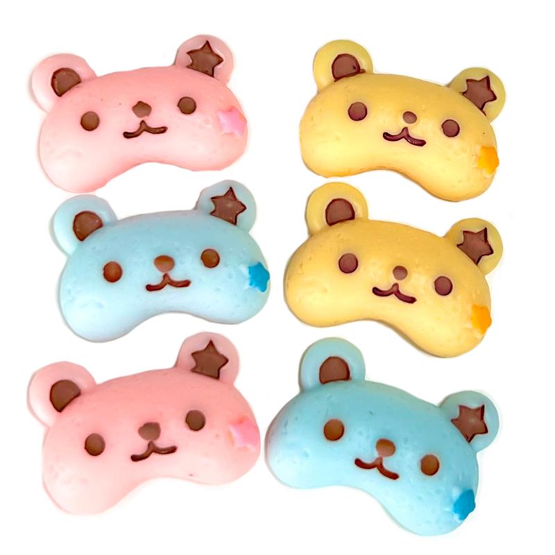 デコレーション くまちゃん 動物 スマイル 2個 レディース