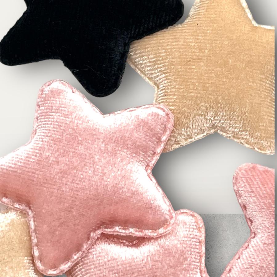 星 クッションパーツ もふもふ 同色2個 スター ハンドメイド 手芸 材料