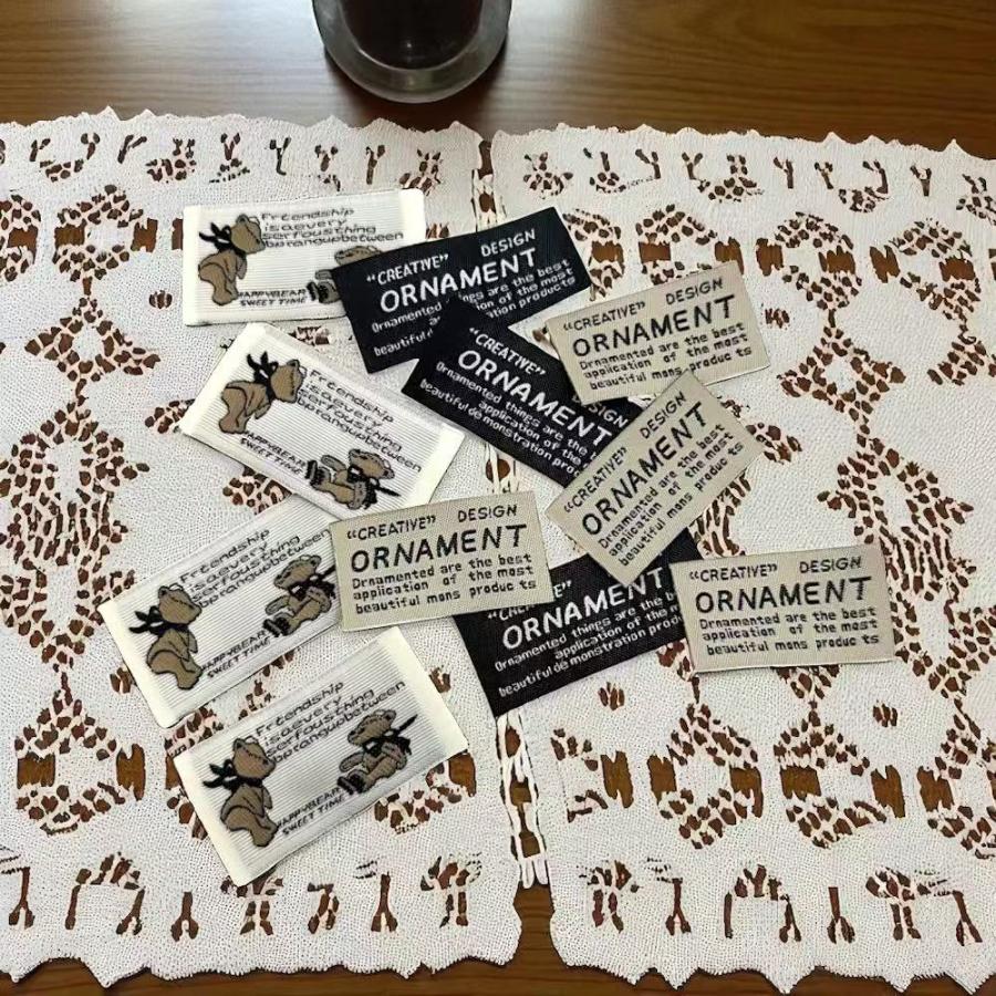 タグ 10枚セット 英字デザイン ハンドメイド 手芸 ラベル 衣類 バッグ