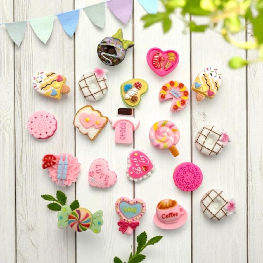 アクリルパーツ スイーツ お菓子 20個 ミックスセット ハンドメイド