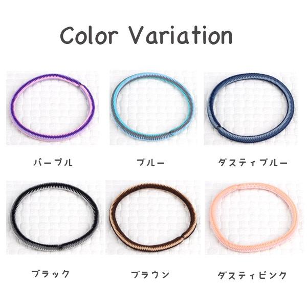 ヘアゴム リングゴム 極太ゴム ストライプ 全6色 パーツ キッズ 子供