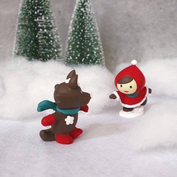 赤ずきんマスコット(雪合戦オオカミ) オトギッコクリスマス Otogicco 