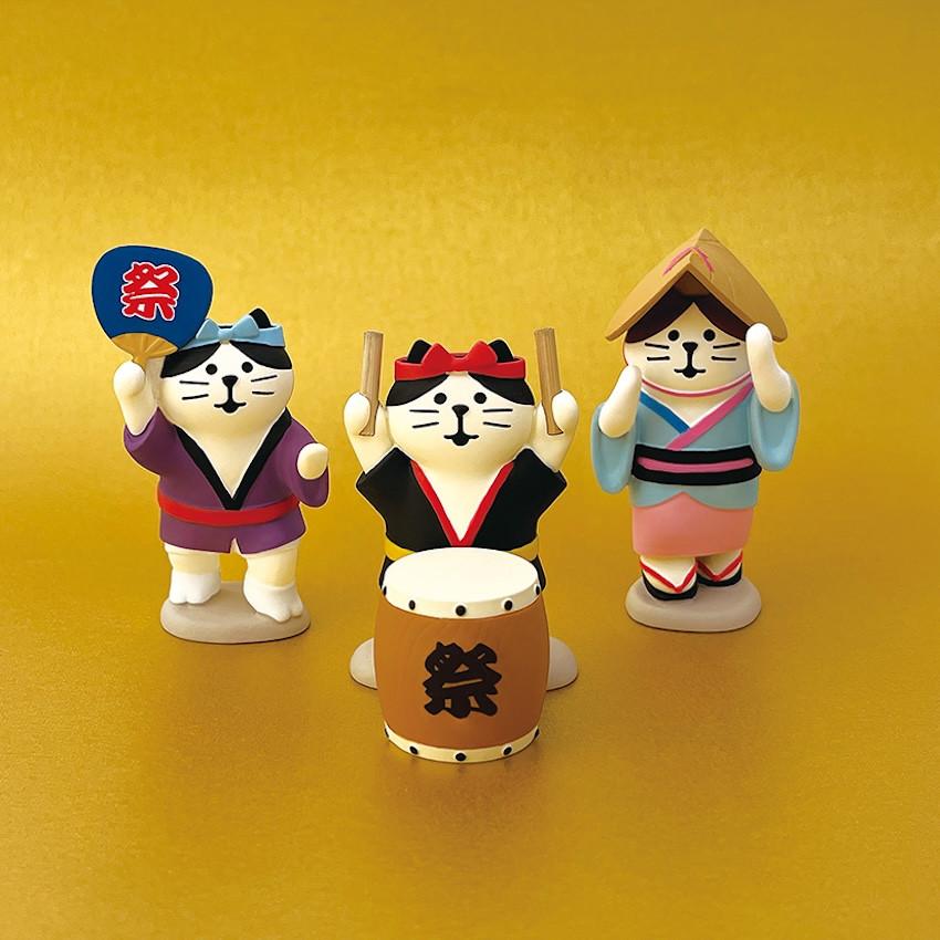 DECOLE（デコレ） 阿波踊り猫(男踊り) お祭りにゃんこ コンコンブル