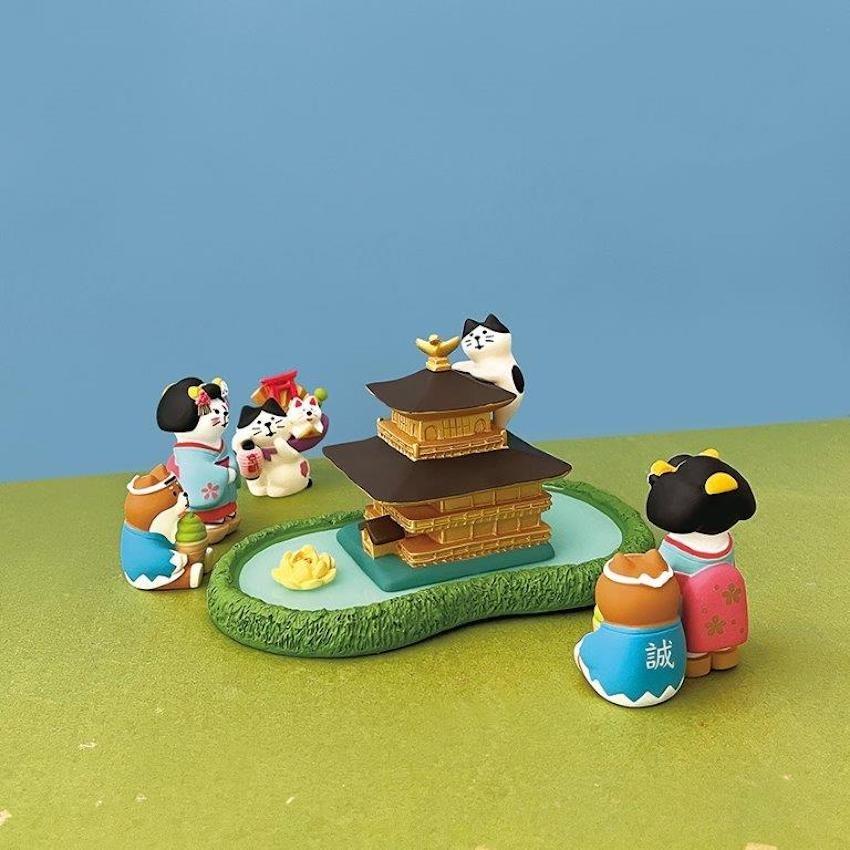 デコレ コンコンブル 万福まねき猫 金閣寺よじのぼり猫