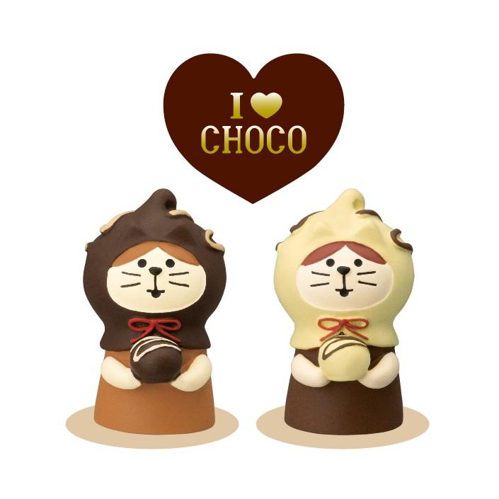 ねこずきん ボンボンショコラ ホワイト チョコレート工房 I LOVE CHOCOLATE デコレ コンコンブル クリックポスト可｜cheer-ful｜02