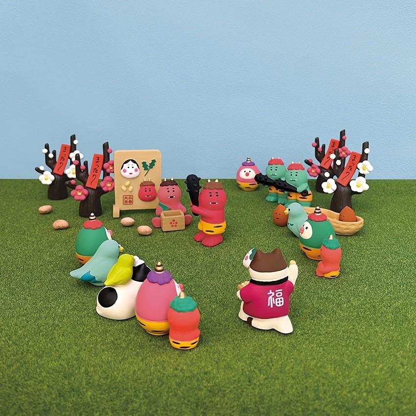 DECOLE（デコレ） 鬼っこ文鳥だるま(桃) 鬼っこ、豆っこ