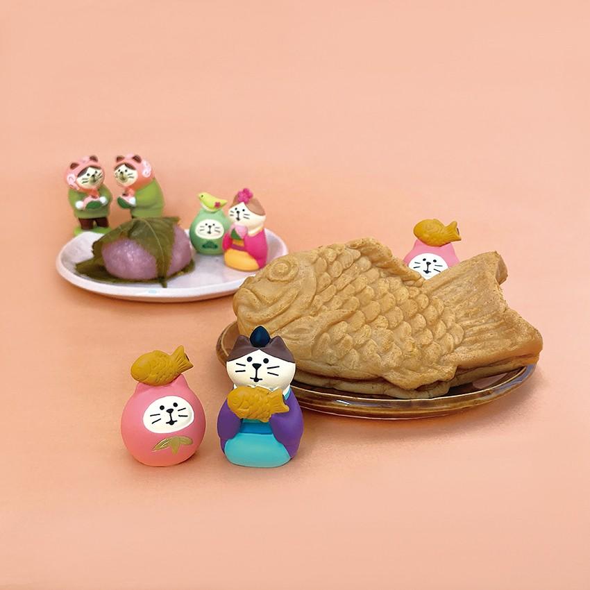 DECOLE ちび猫だるま 和菓子(セット) おいしいひなまつり&招福 DECOLE ちび猫だるま 和菓子(セット) おいしいひなまつり&招福