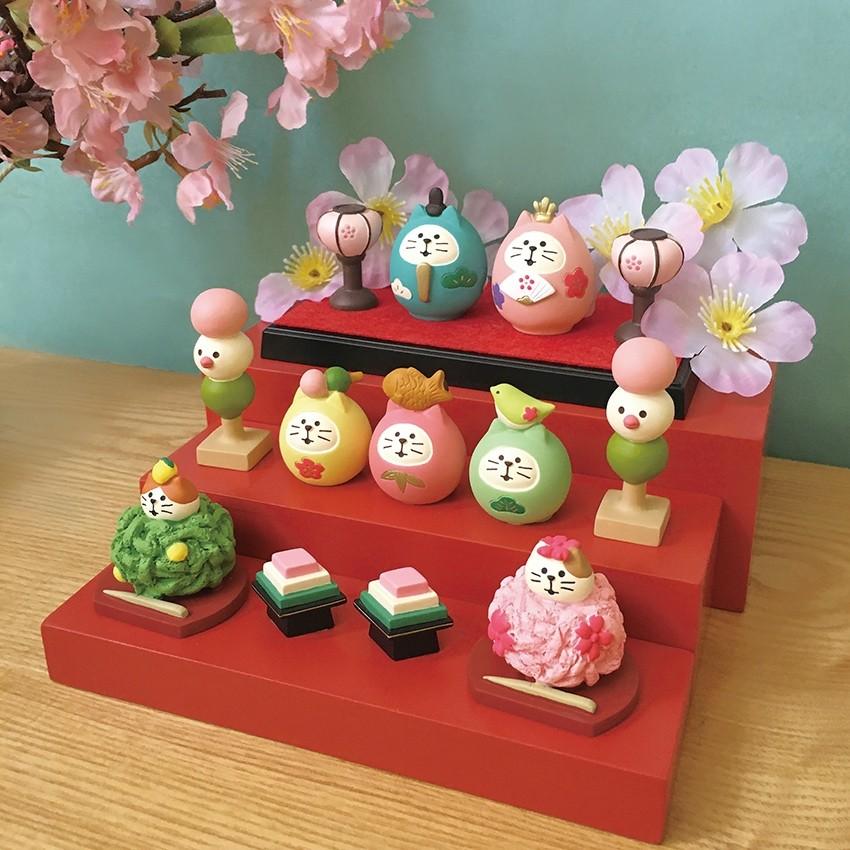 DECOLE ちび猫だるま 和菓子(セット) おいしいひなまつり&招福 DECOLE ちび猫だるま 和菓子(セット) おいしいひなまつり&招福