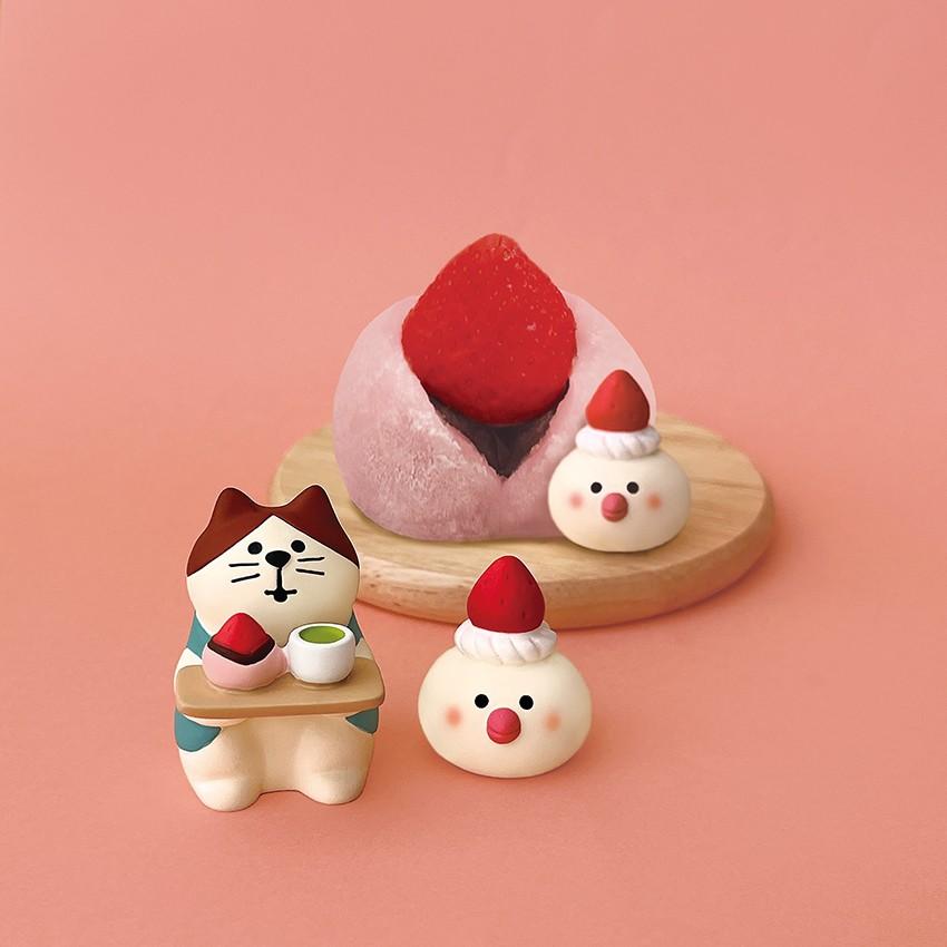 DECOLE（デコレ） おもてなし猫 いちご大福 しあわせ、まんぷく、お