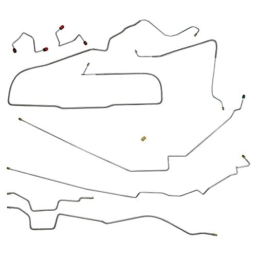 198795年ジープラングラー用インラインチューブ交換YJコンプリートパワーブレーキラインキット7個OEスチール B00J5QZVKO