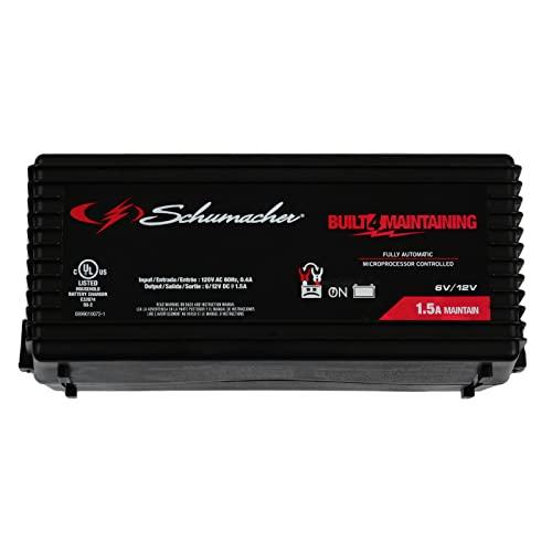 直売大特価 Schumacher SC 1319 Fully Automatic Battery Maintainer-1.5 Amp、6/12 for Car、Power SportまたはMarine Battery