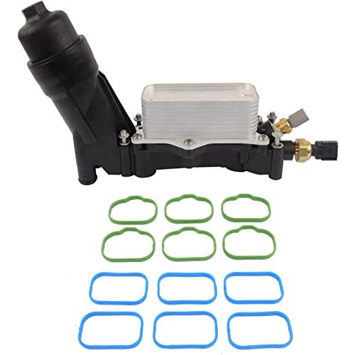 オイルクーラーオイルフィルターハウジングアセンブリの交換20142017ジープグランドチェロキーダッジラム1500チャレンジ