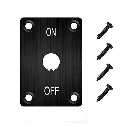 weideerトグルスイッチパネルONオフブラケット12 mm取り付け穴カーボートトレーラー用アルミハウジング黒ネジ付 B0B6F5CRDZ