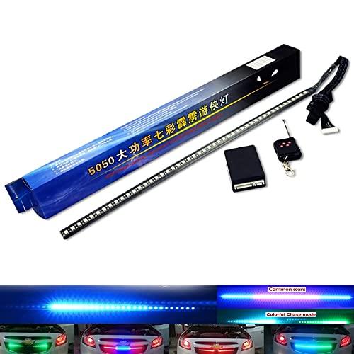 NSKANQI RGB LED Knight Rider Scanner Light Strip 22''48SMD多色LEDフラッシュ