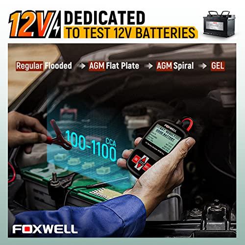 送料j無料 FOXWELL BT 100 Pro 12 V Automotive Battery Tester Analyzer for Regular Flooded Agm Flat Plate Spiral Gel Batteries， Car Cranking&Charging System