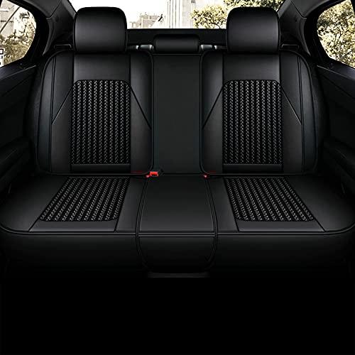 【冬バーゲン★特別送料無料！】 BPOOBP for Ford Edge Car Seat Covers Full Set PU Leather全天候型シートカバー、 Black