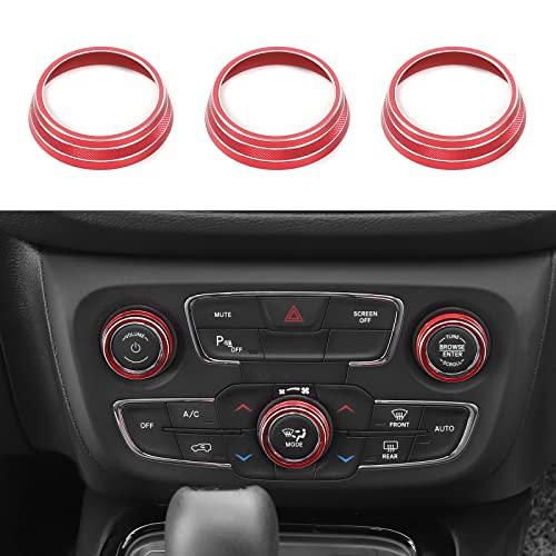 CheroCar AC Radio Knob Cover Air Conditioner Climate Control Audio