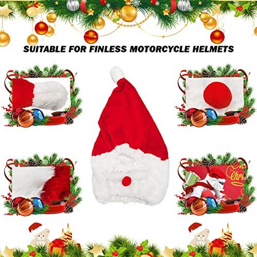 GLAHORSE Christmas Santa Motorcycle Helmet Cover, Nativity Helmet Cover, Santa Claus Xmas Hat