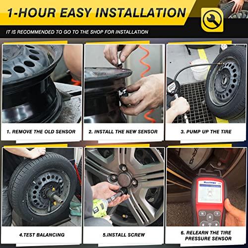 Acura CSX Honda Civic Odyssey用ACLONG TPMSタイヤ空気圧センサー、315 MHzスナップイン式タイヤ空気