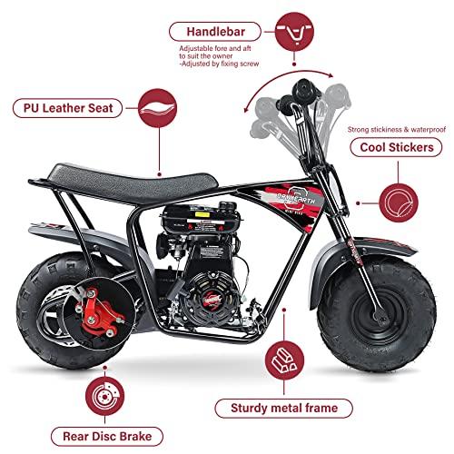 通販店を Oryxearth Mini Dirt Bike for Kids、105 CC 4ストロークKid Gas Powered Mini Dirt Bikes Off-Road Motorcycle Gas Pocket Pit Trail Mini Bike W/EPA承認
