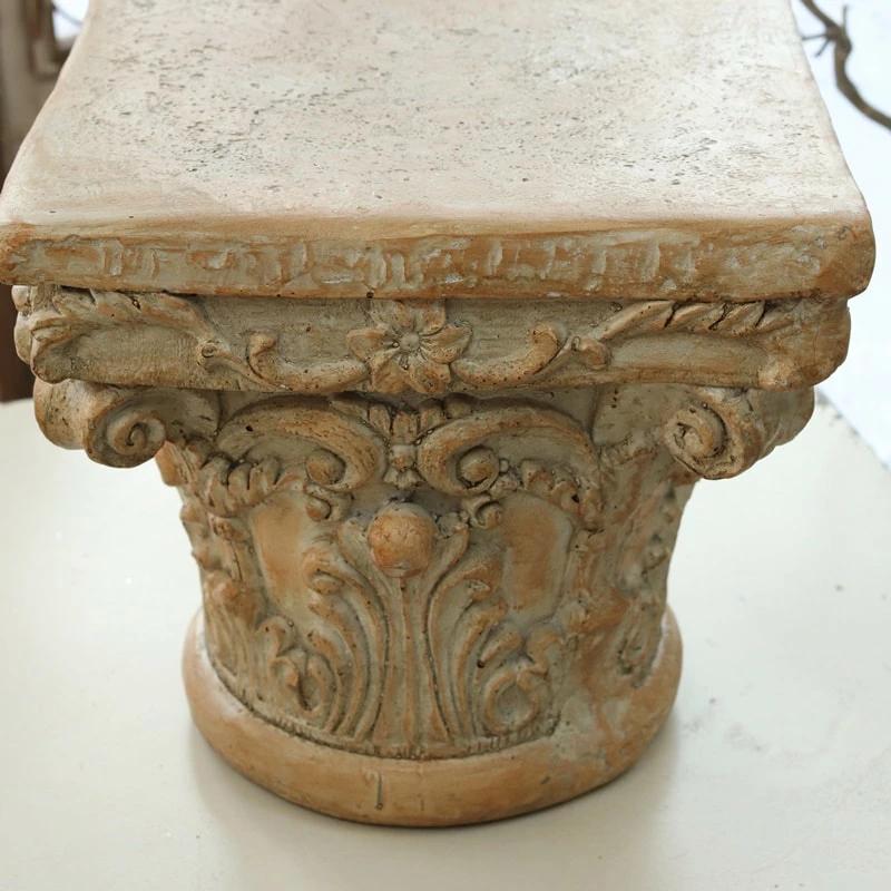 ハルモニア デコラティブエンタシス S｜アンティーク調フラワーベース・インテリアオブジェ 巾25×奥行25×高さ23cm_2