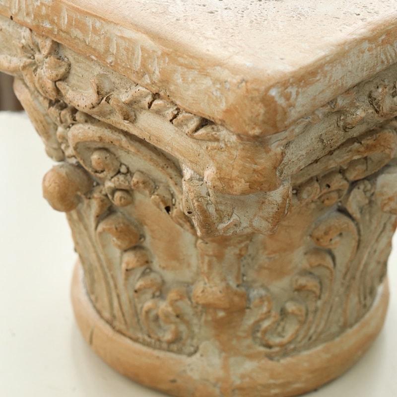 ハルモニア デコラティブエンタシス S｜アンティーク調フラワーベース・インテリアオブジェ 巾25×奥行25×高さ23cm_3