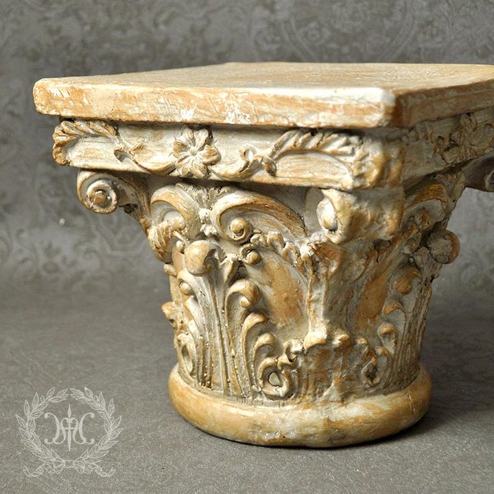 ハルモニア デコラティブエンタシス S｜アンティーク調フラワーベース・インテリアオブジェ 巾25×奥行25×高さ23cm_7