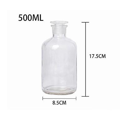 DIDIER メディシンボトル 500ml クリア 小口 アンティーク 試薬 DIDIER メディシンボトル 500ml クリア 小口 アンティーク 試薬