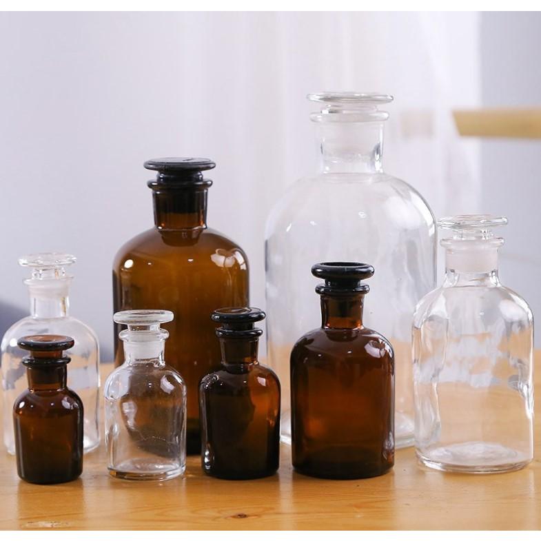 DIDIER メディシンボトル 500ml クリア 小口 アンティーク 試薬瓶 