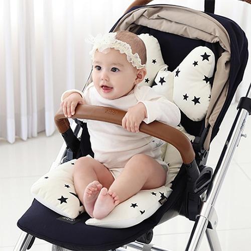 ベビーカーシート | mela-Bメラビー ベーシックライン | オールシーズン 男の子 女の子 3ヵ月〜3歳新生児 BabyLiner おしゃれ ベビーカークッション |  | 07