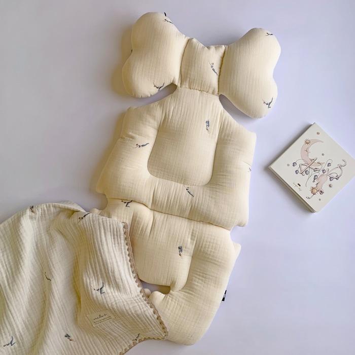 ベビーカーシート | mela-Bメラビー ベーシックライン | オールシーズン 男の子 女の子 3ヵ月〜3歳新生児 BabyLiner おしゃれ ベビーカークッション |  | 03