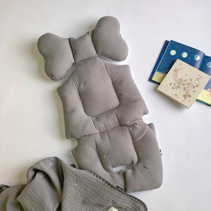 ベビーカーシート | mela-Bメラビー ベーシックライン | オールシーズン 男の子 女の子 3ヵ月〜3歳新生児 BabyLiner おしゃれ ベビーカークッション |  | 04