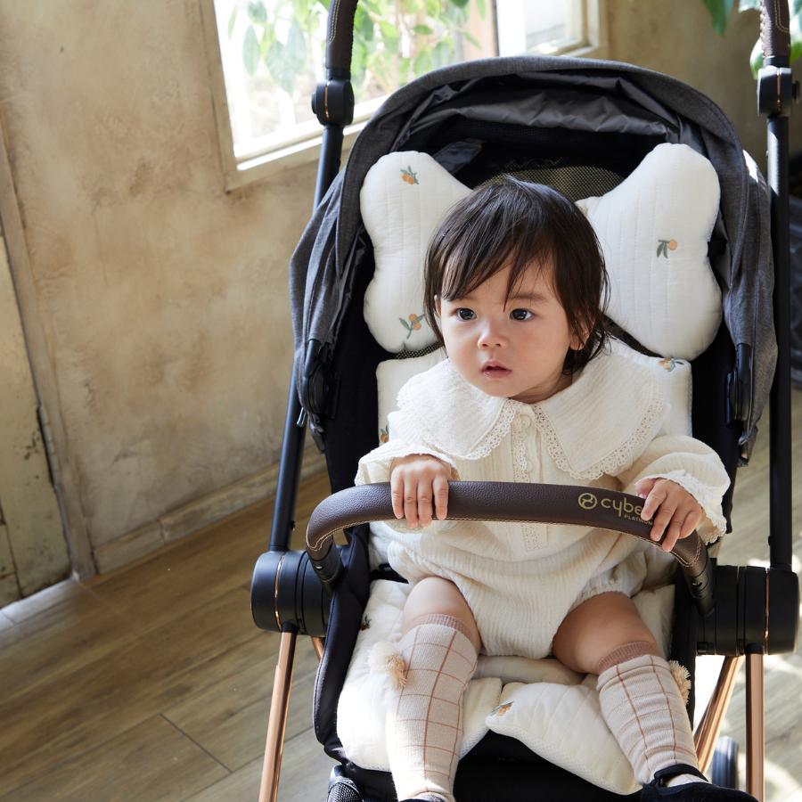 ベビーカーシート | mela-Bメラビー プレミアムライン | オールシーズン 男の子 女の子 3ヵ月〜3歳新生児 BabyLiner おしゃれ ベビーカークッション |  | 49