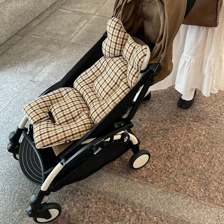 ベビーカーシート | mela-Bメラビー プレミアムライン | オールシーズン 男の子 女の子 3ヵ月〜3歳新生児 BabyLiner おしゃれ ベビーカークッション |  | 53