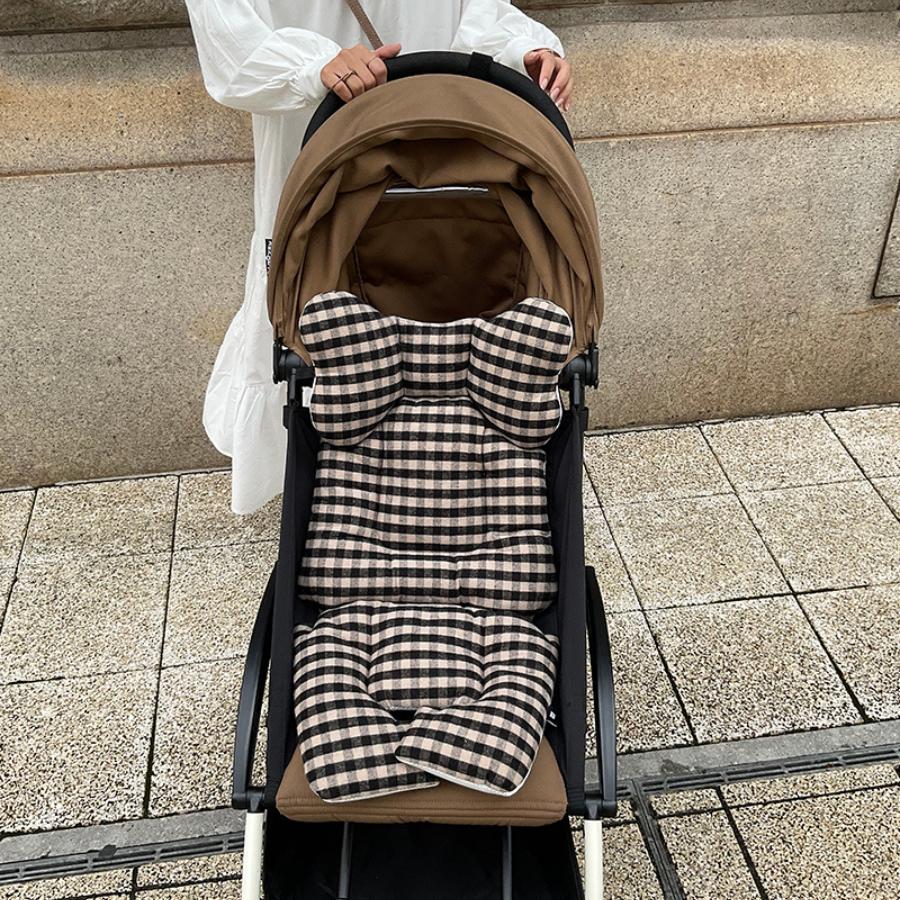 ベビーカーシート | mela-Bメラビー プレミアムライン | オールシーズン 男の子 女の子 3ヵ月〜3歳新生児 BabyLiner おしゃれ ベビーカークッション |  | 48