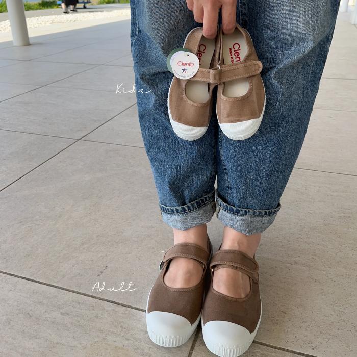 ベルクロ ワンストラップ シューズ 12.5cm-21cm | cienta シエンタ【日本正規品】|  靴 キャンバス スニーカー ベビー キッズ | Cienta | 24