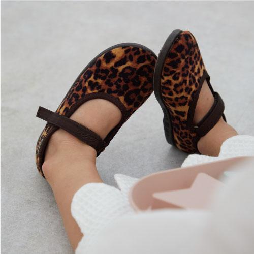 バレエシューズ | cienta シエンタ レオパード ベロア | ストラップフォーマルシューズ 【日本正規品】12.5cm-16.5cm キッズ ベビー キッズ 赤ちゃん | Cienta | 15