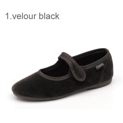 バレエシューズ ベロア 15cm-21cm | cienta シエンタ【日本正規品】| ストラップフォーマルシューズ キッズ ベビー キッズ 赤ちゃん | Cienta | 01