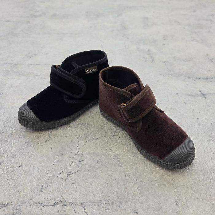 ショートブーツ シューズ 13cm-20cm | cienta シエンタ【日本正規品】| シエンタ 靴 シューズ ショートブーツ ベビー キッズ ベロア ストラップ 日本正規品 | Cienta | 13