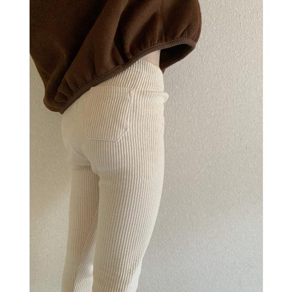 リブ レギンス | etrois エトロワ | 韓国製 ベビー キッズ 韓国子供服 くすみカラー 10分丈 お揃い 赤ちゃん 男の子 女の子 春秋冬 1歳 2歳 3歳 4歳 5歳 |  | 13