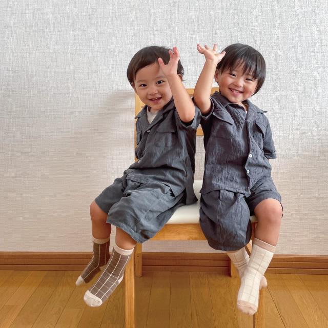 靴下 ソックス | etrois エトロワ 3pack socks 3枚セット | クルー丈 キッズ ベビー 新生児 男の子 女の子 2歳−4歳 保育園 入園準備 チェック ストライプ |  | 16