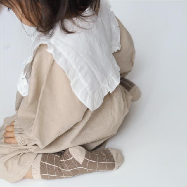 靴下 ソックス | etrois エトロワ 3pack socks 3枚セット | クルー丈 キッズ ベビー 新生児 男の子 女の子 2歳−4歳 保育園 入園準備 チェック ストライプ |  | 17