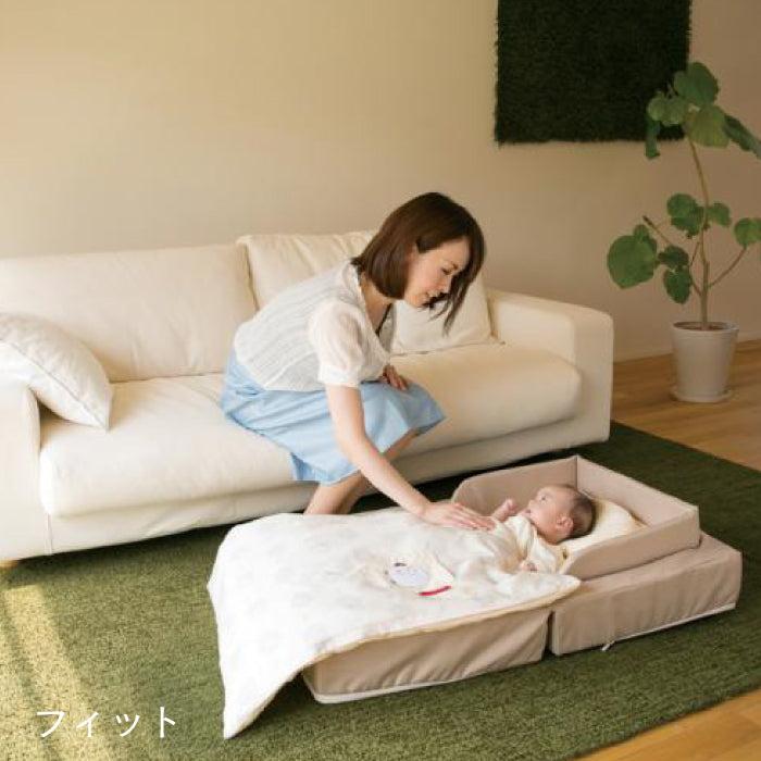 【美品】farska（ファルスカ）持ち運べる 折り畳みベビーベッド 楽天市場】「レビュー特典付き」ファルスカ コンパクトベッド