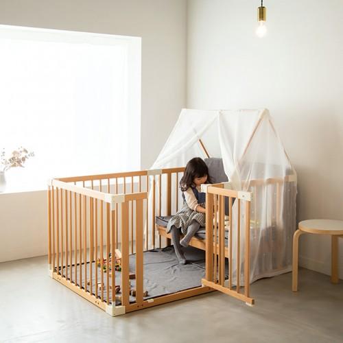 ベビーベッド キャノピー | 【公式販売店】farska ファルスカ クリエイティブコットオプション | グランドール  キッズベンチ ベビーベッド 天蓋 | farska | 02